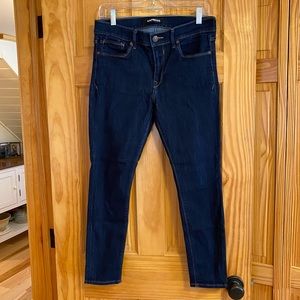 Express Mid Rise Denim Leggings